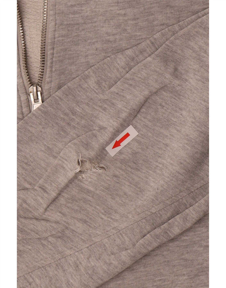 Suéter masculino Zara com zíper e gola grande cinza