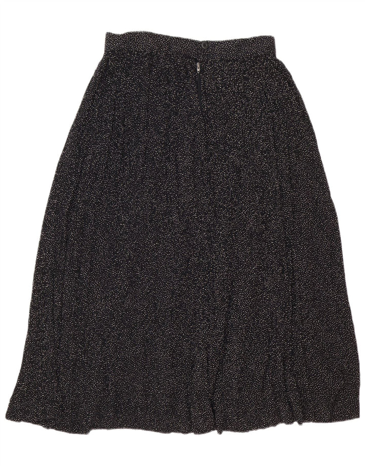 Saia midi feminina Lemon IT 44 médio W30 viscose manchada preta