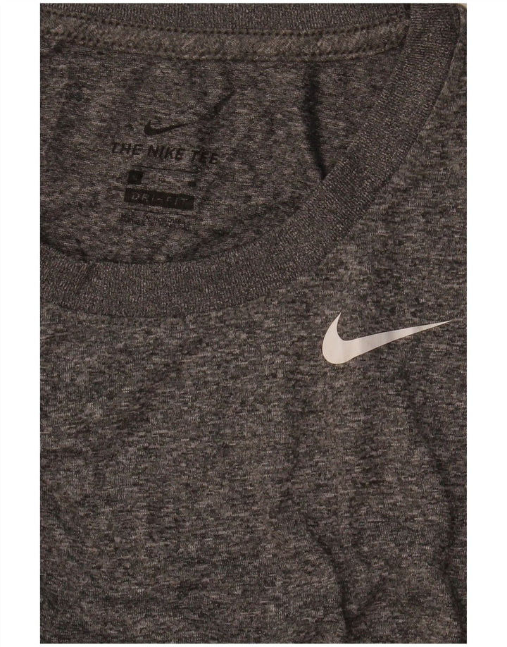 Camiseta masculina Nike Dri Fit Top XL cinza manchada
