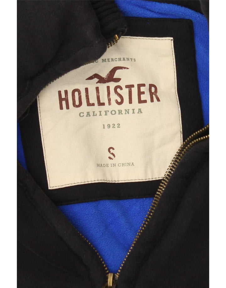 Jaqueta bomber masculina Hollister UK 36 pequena azul marinho