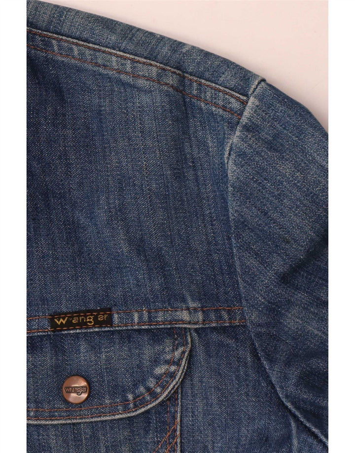 Jaqueta jeans masculina Wrangler UK 38 azul médio