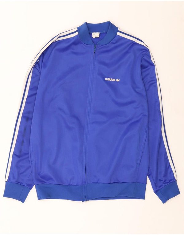 Adidas Mens Treino Top Jaqueta Grande Azul Poliéster