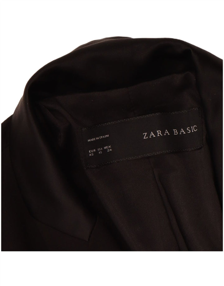 Jaqueta Blazer Zara Mulher UK 6 XS Preto