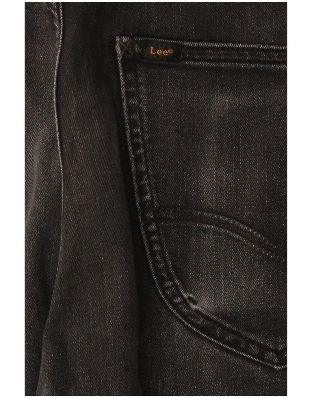 Lee Mens Luke Slim Jeans W33 L27 Algodão Preto