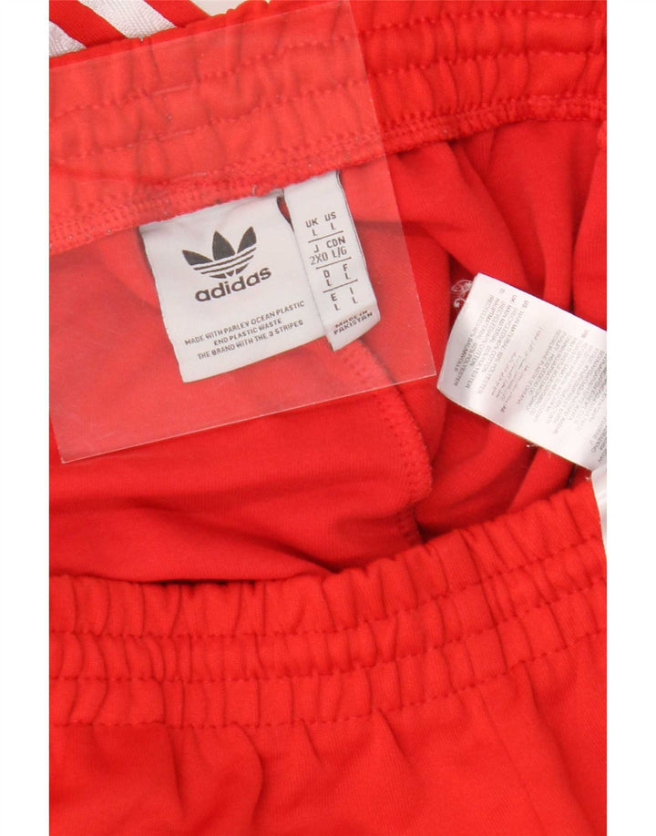 Adidas Mens Treino Calças Joggers Grande Poliéster Vermelho