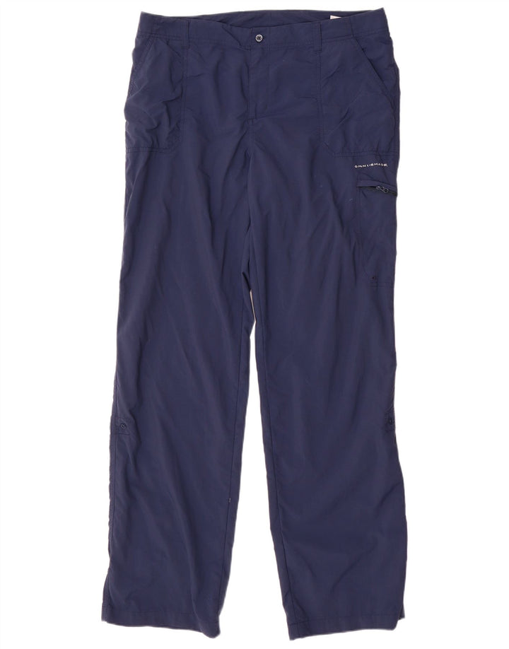 Calça cargo feminina Omni-Shade COLUMBIA EUA 12 grande W34 L32 azul marinho