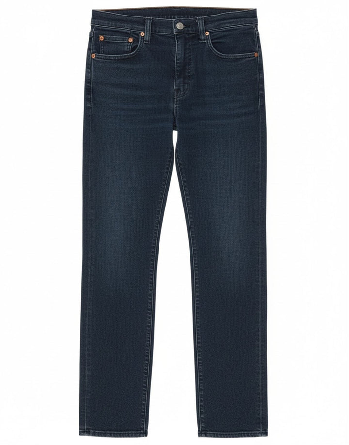 Levi's Masculino 502 Tapered Jeans W32 L30 Azul Algodão