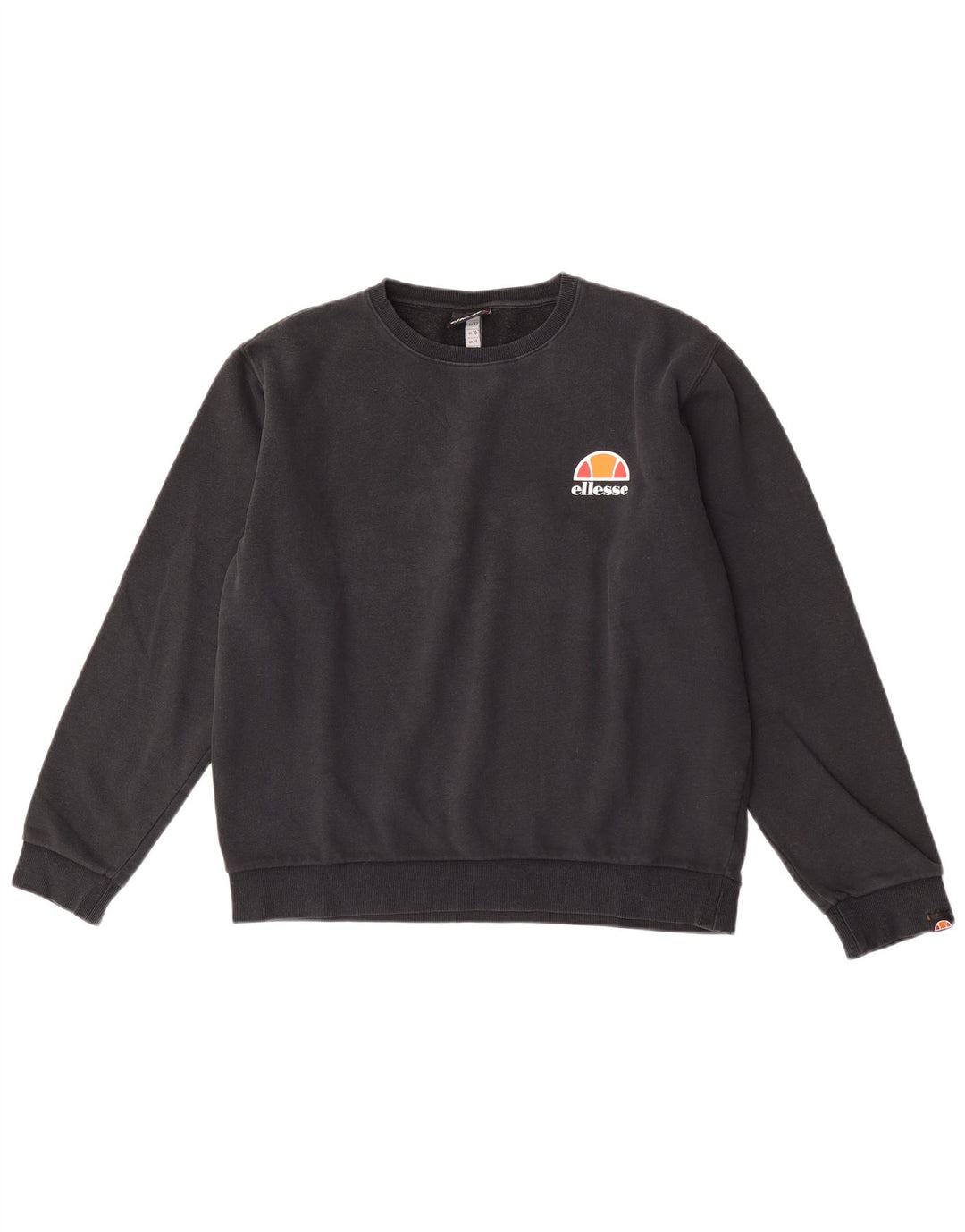 Ellesse moletom feminino jumper UK 14 grande algodão preto