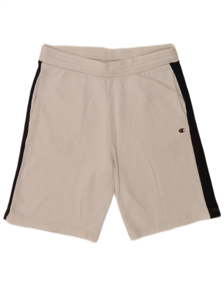 Shorts esportivos masculinos Champion grande algodão colorido branco