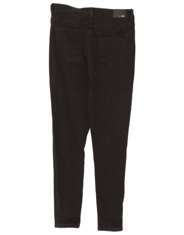 Calça jeans feminina Marks & Spencer The Ivy Skinny UK 14 grande W30 L27 preta