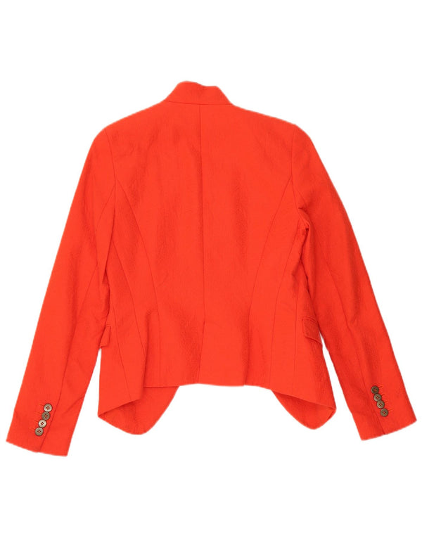 Jaqueta Zara Womens Open Blazer UK 6 XS Vermelho