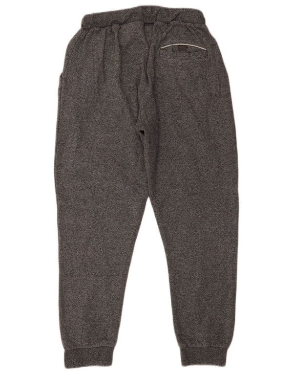 Calça de treino feminina Ellesse Joggers UK 16 grande algodão manchado cinza