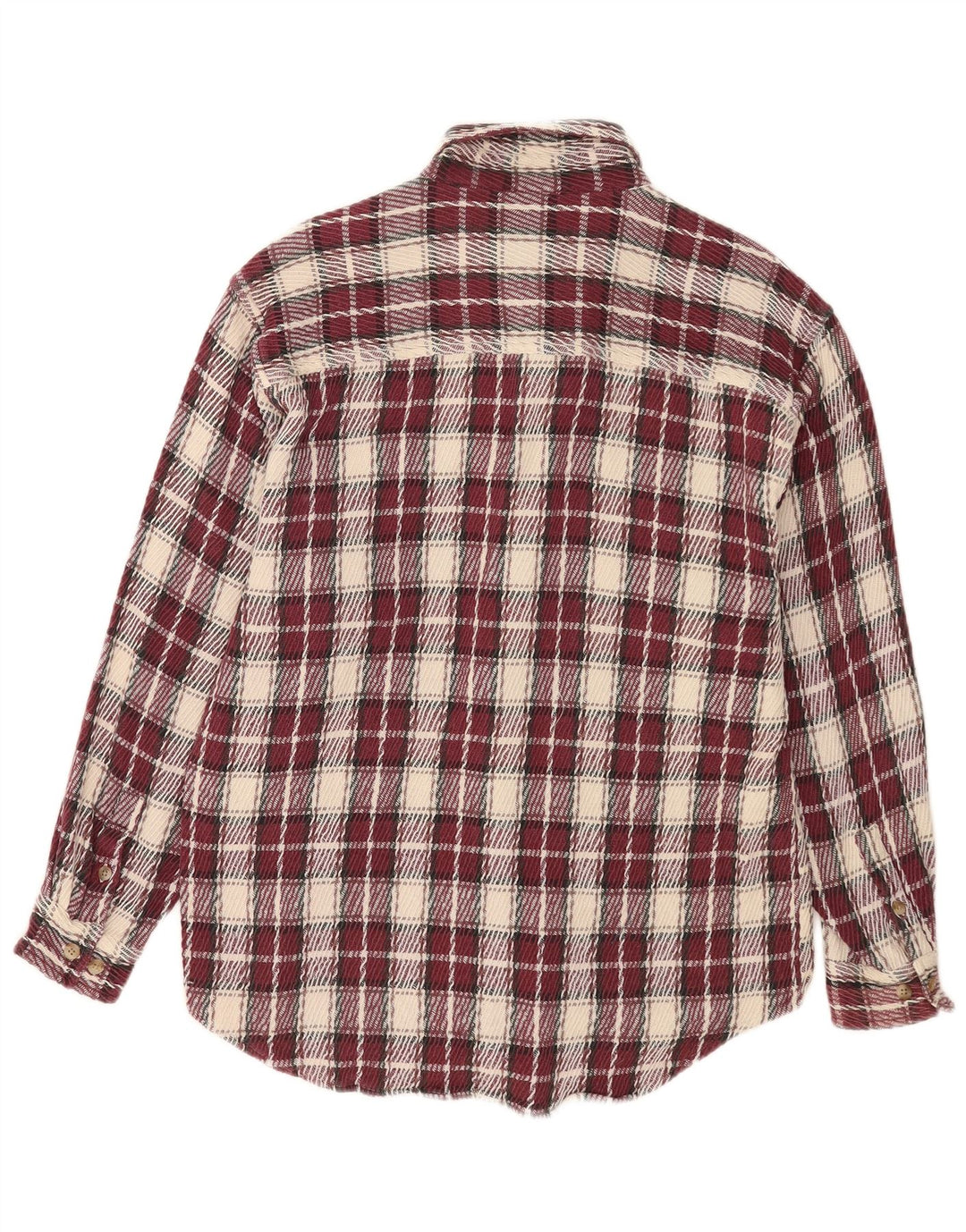 Camisa masculina de flanela North Crest grande algodão xadrez marrom