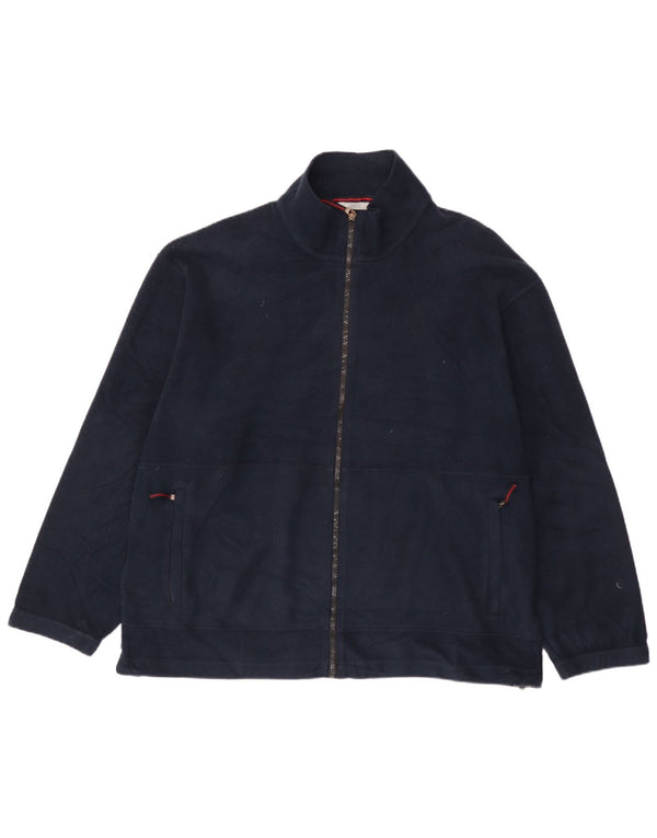 Jaqueta de lã masculina Marks & Spencer Reino Unido 42 XL azul marinho poliéster