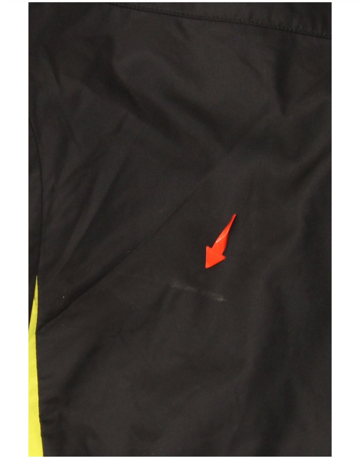 ADIDAS Meninos Treino Top Jaqueta 11-12 Anos Preto Colourblock Nylon