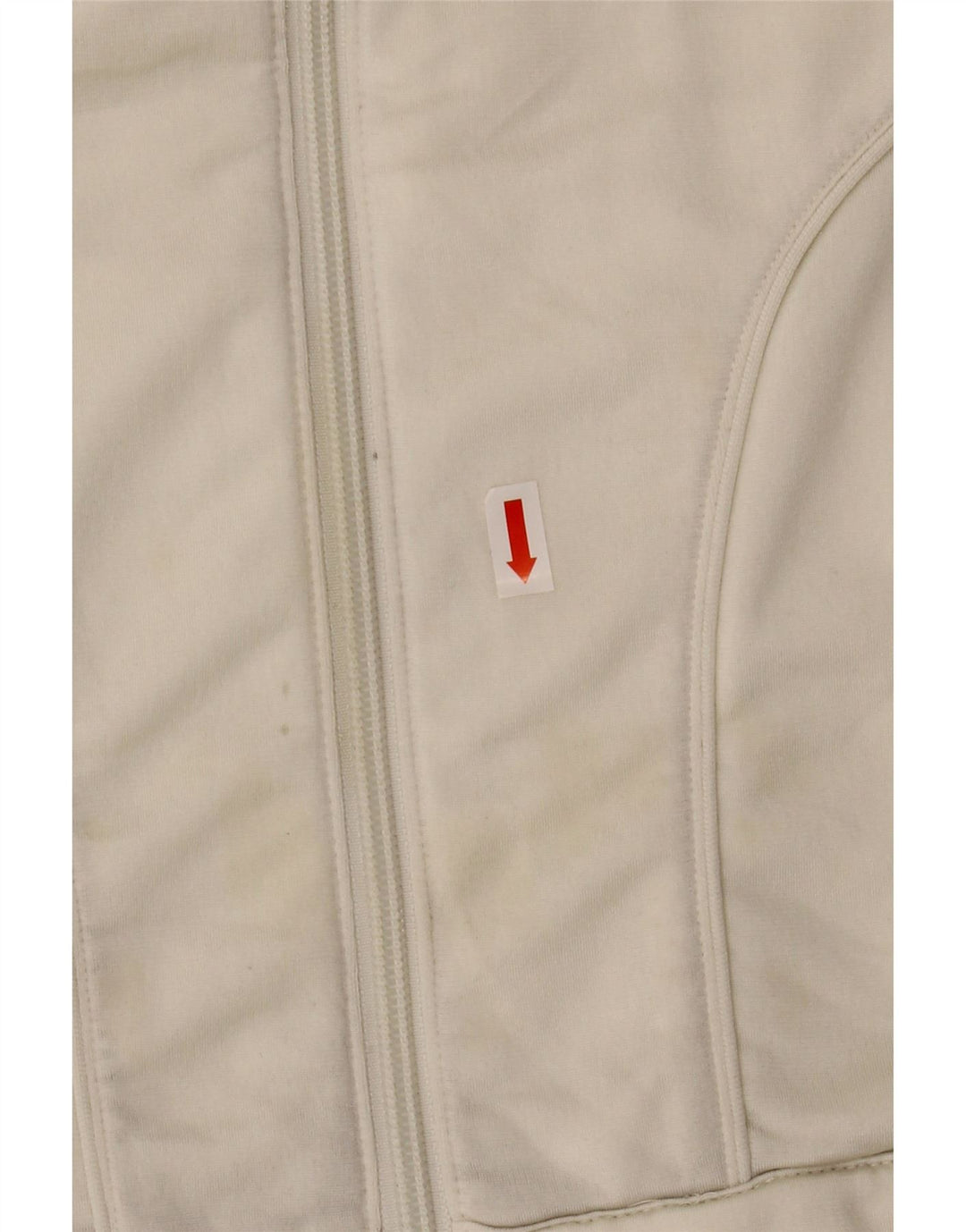 ADIDAS Womens Tracksuit Top Jacket UK 14 Médio Poliéster Branco