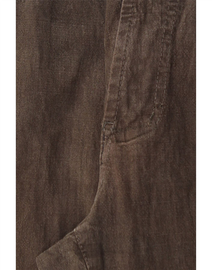 Calça masculina reta casual TRUSSARDI IT 50 grande W34 L29 marrom