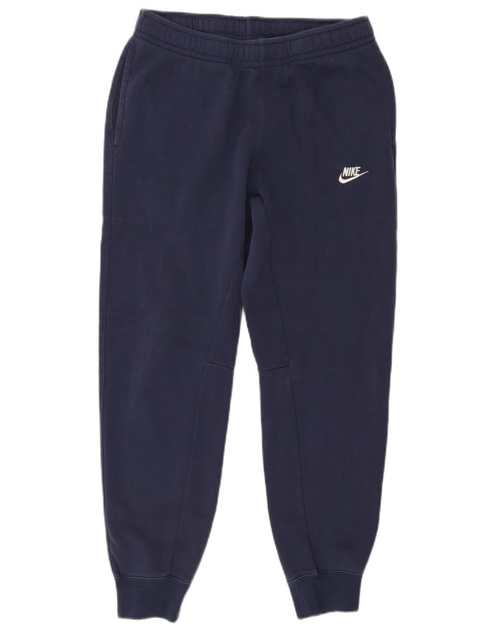 Calça de treino masculina Nike joggers médio azul marinho algodão