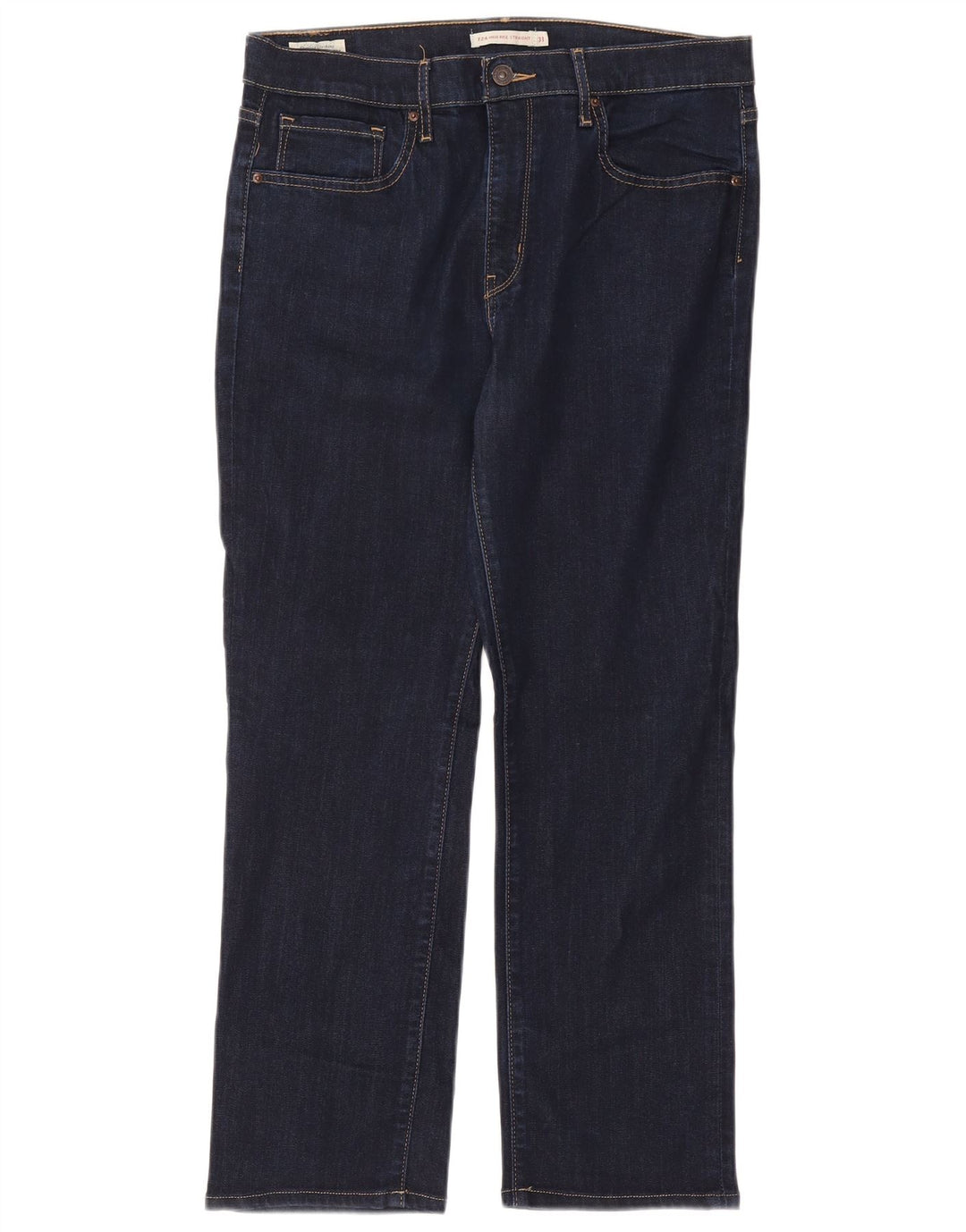 Jeans retos femininos Levi's W31 L26 azul marinho Lyocell
