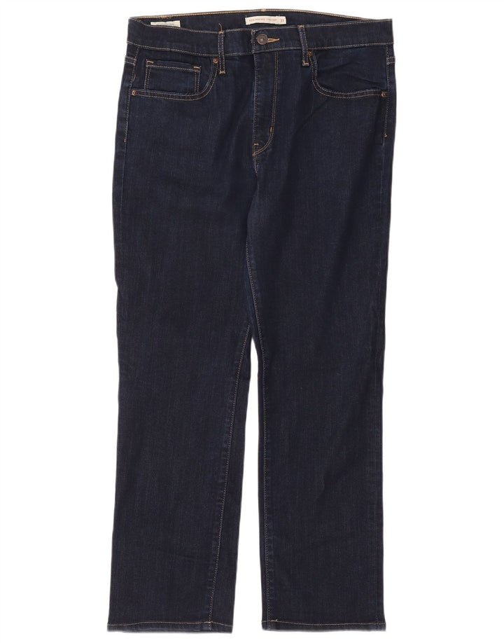Jeans retos femininos Levi's W31 L26 azul marinho Lyocell