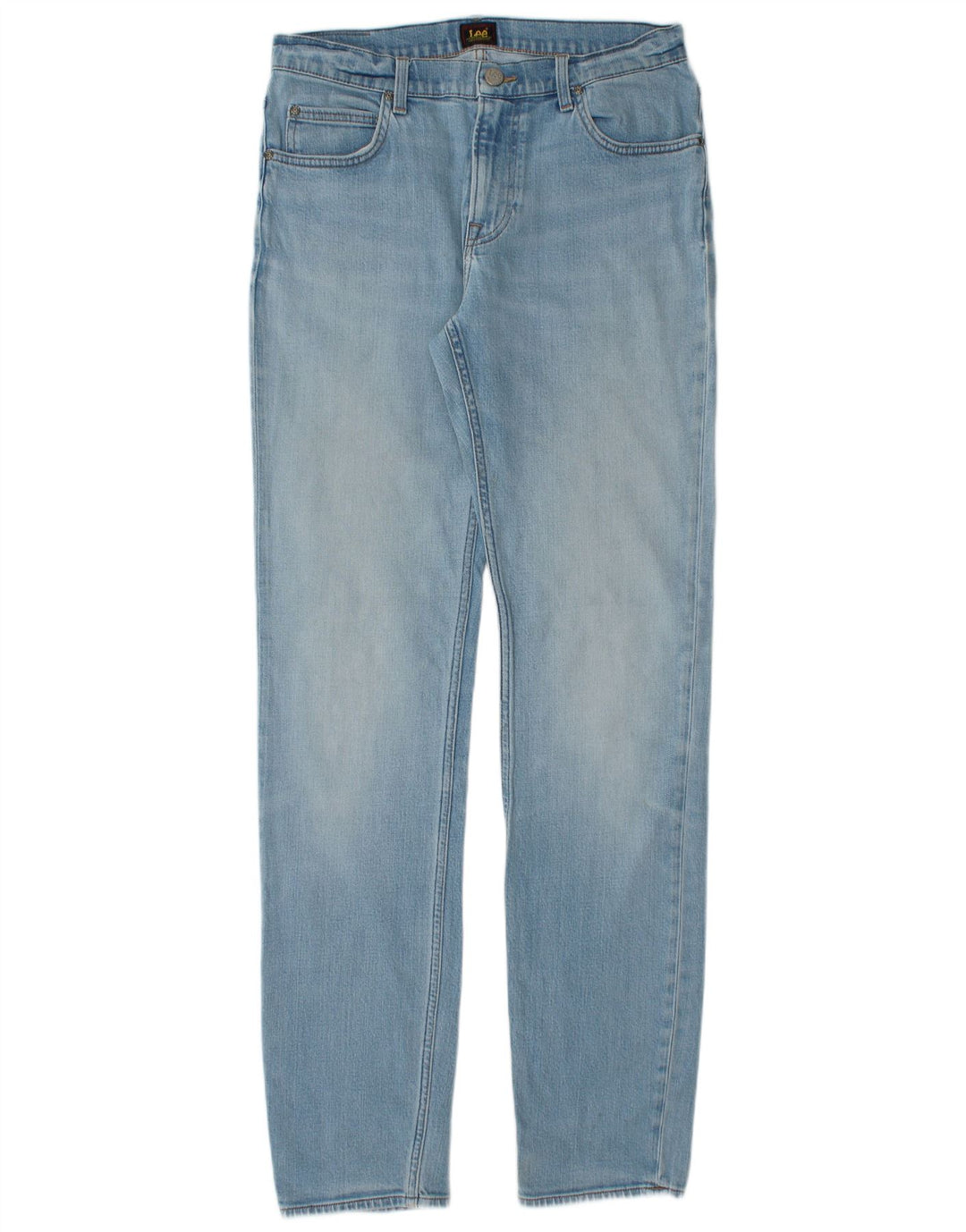 LEE Mens Rider Slim Jeans W32 L36 Azul Algodão