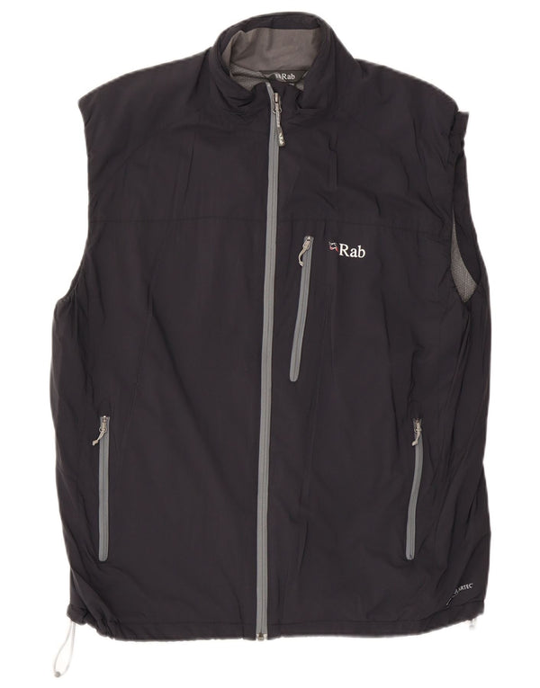 Jaqueta masculina de treino sem mangas Rab XL azul marinho poliamida