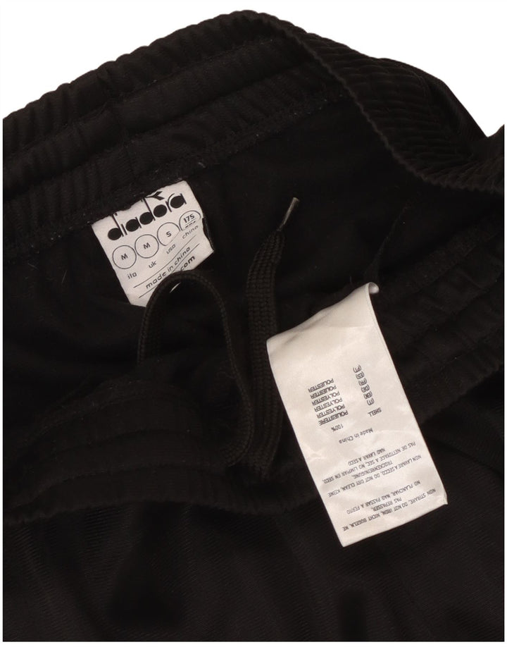 Calça de treino masculina Diadora Joggers poliéster preto médio