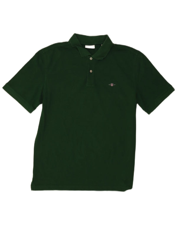 Camisa polo masculina Gant grande algodão verde
