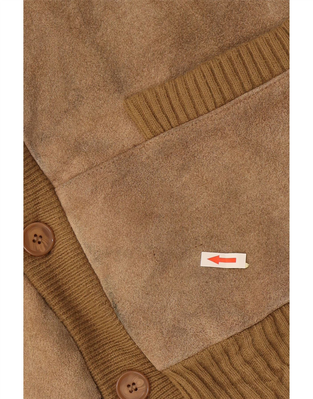 Suéter Cardigan Masculino Vintage 2XL Bege