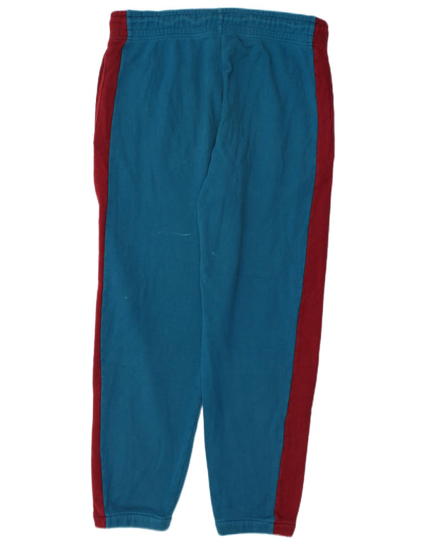 Calça de treino masculina Nike Joggers médio azul colorblock algodão