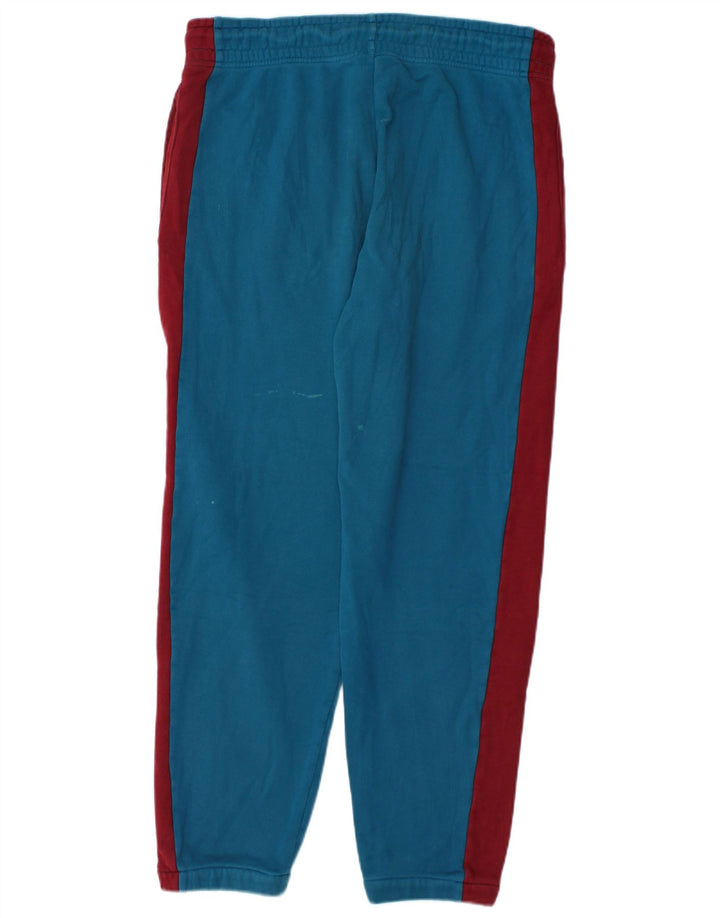 Calça de treino masculina Nike Joggers médio azul colorblock algodão