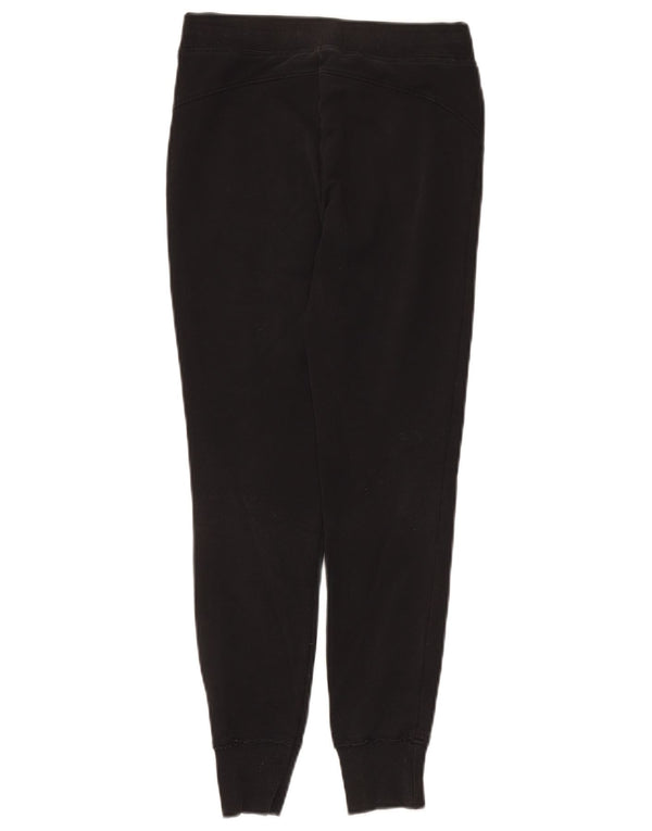 Calça esportiva feminina Hollister com estampa gráfica e joggers UK 6 XS algodão preto