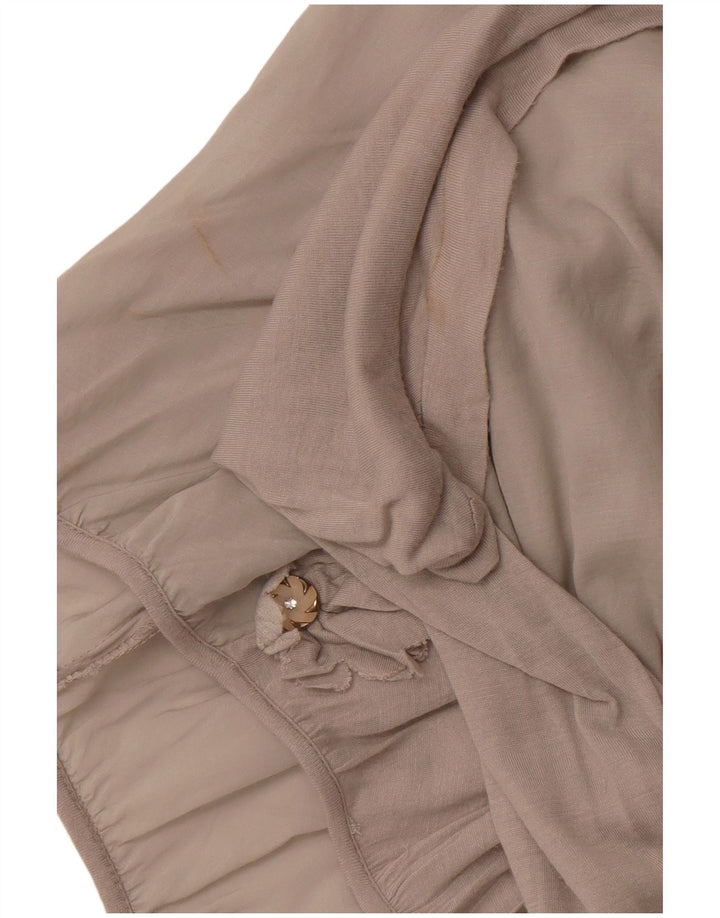 Blusa feminina ZARA UK 10 pequena cinza