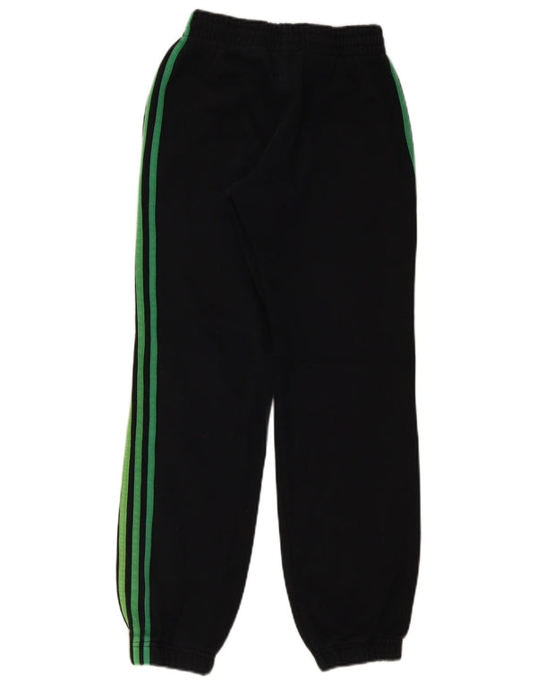 Adidas Boys Tracksuit Trousers Joggers 12-13 Years Black Cotton