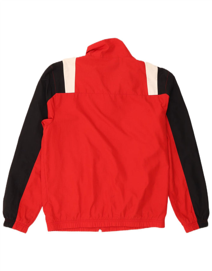 Nike Mens Tracksuit Top Jacket Médio Vermelho Colorblock Poliéster