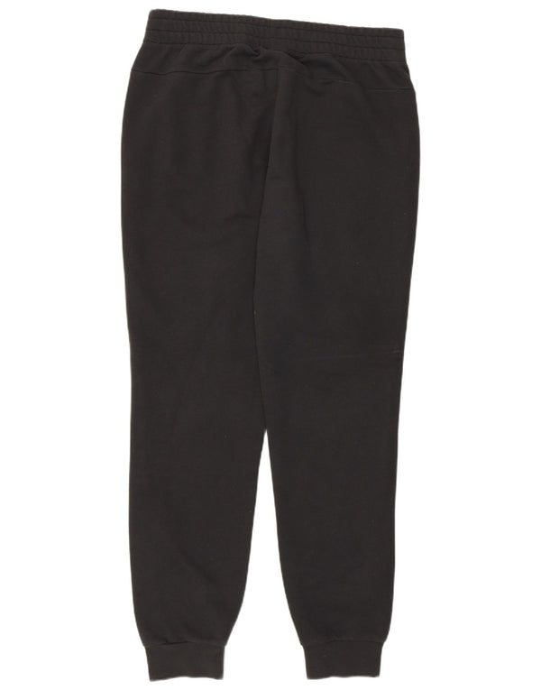 Adidas Womens Tracksuit Calças Joggers UK 12/14 Médio Algodão Preto