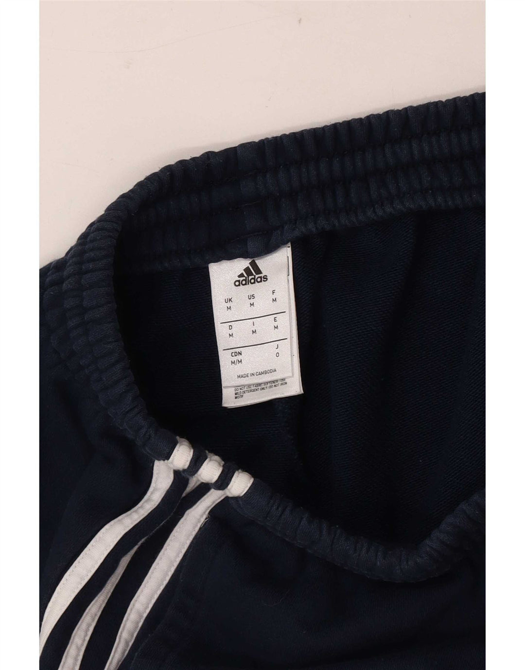 Adidas Mens Sport Shorts Médio Azul Marinho Algodão