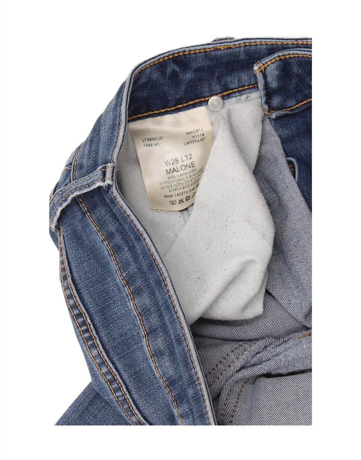 LEE Feminino Malone Slim Jeans W28 L32 Azul Algodão
