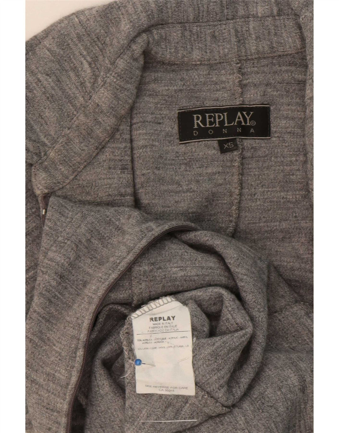 Macacão feminino Replay UK 4 XS cinza acrílico