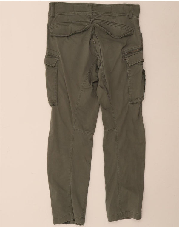 Calça cargo masculina Replay Tapered W31 L30 algodão cáqui