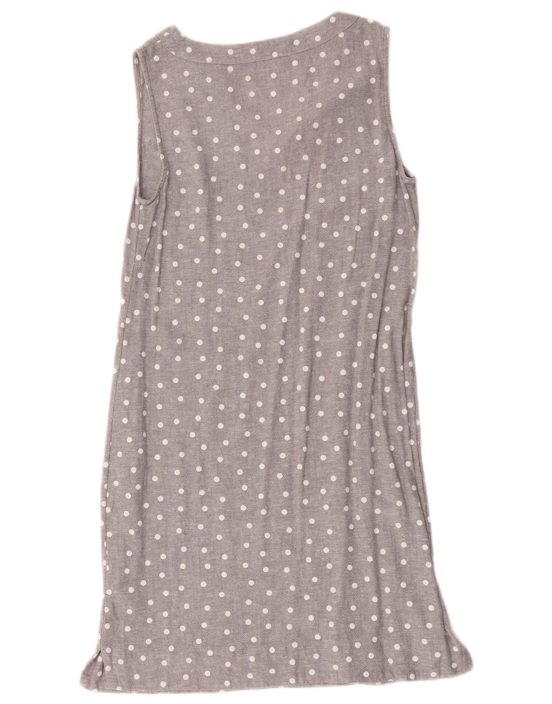 Vestido feminino Marks & Spencer sem mangas, Reino Unido 10, pequeno, cinza manchado