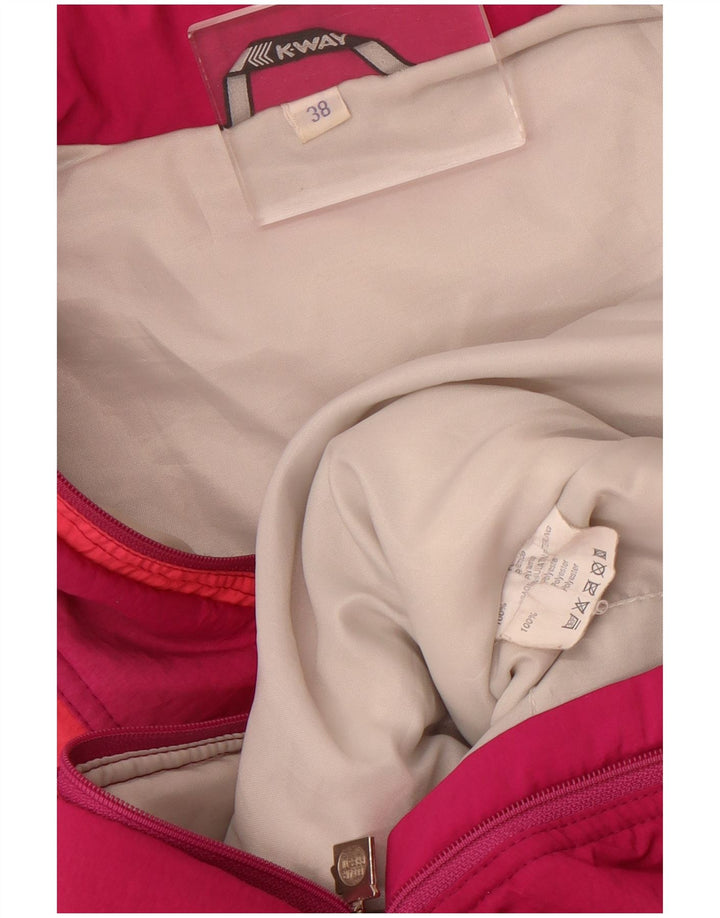 Macacão de esqui feminino K-Way gráfico oversized EU 38 médio rosa poliamida
