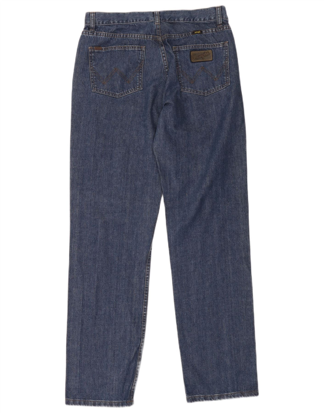 Wrangler Mens Straight Jeans W34 L33 Azul Algodão