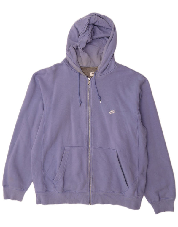 Suéter Nike Masculino Zip Hoodie UK 45/47 XL Roxo Algodão