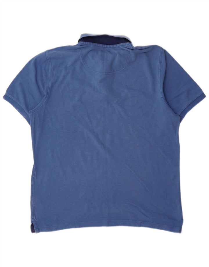 Camisa polo masculina Joules Classic Fit grande algodão azul