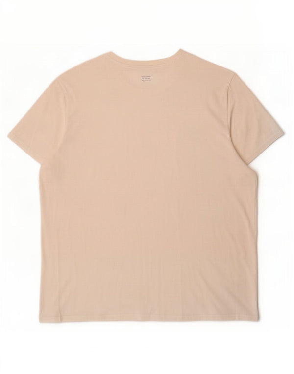 Camiseta masculina Lacoste Regular Fit tamanho superior 9 4XL algodão branco