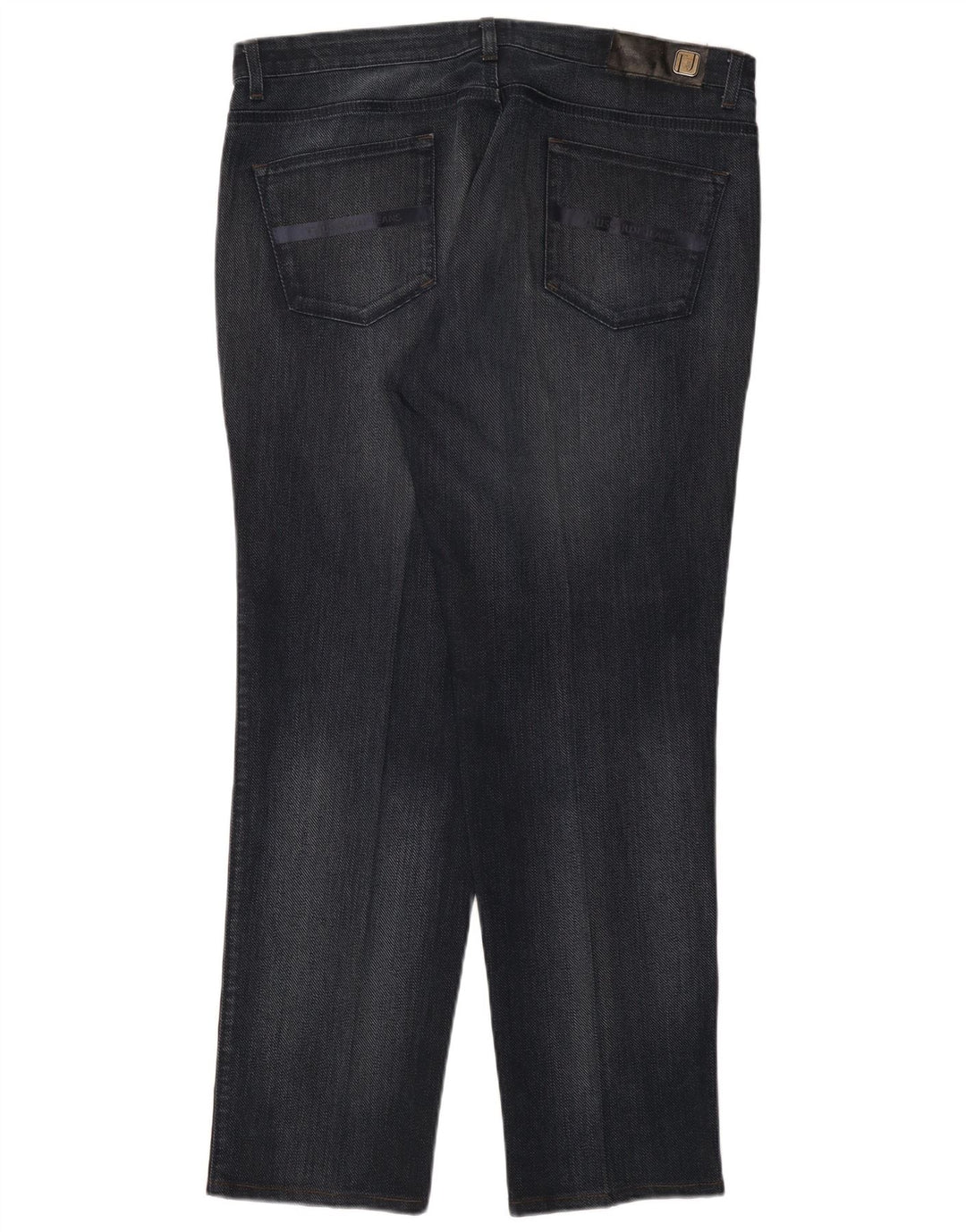 Trussardi Mens Straight Jeans W40 L31 Azul Marinho Algodão