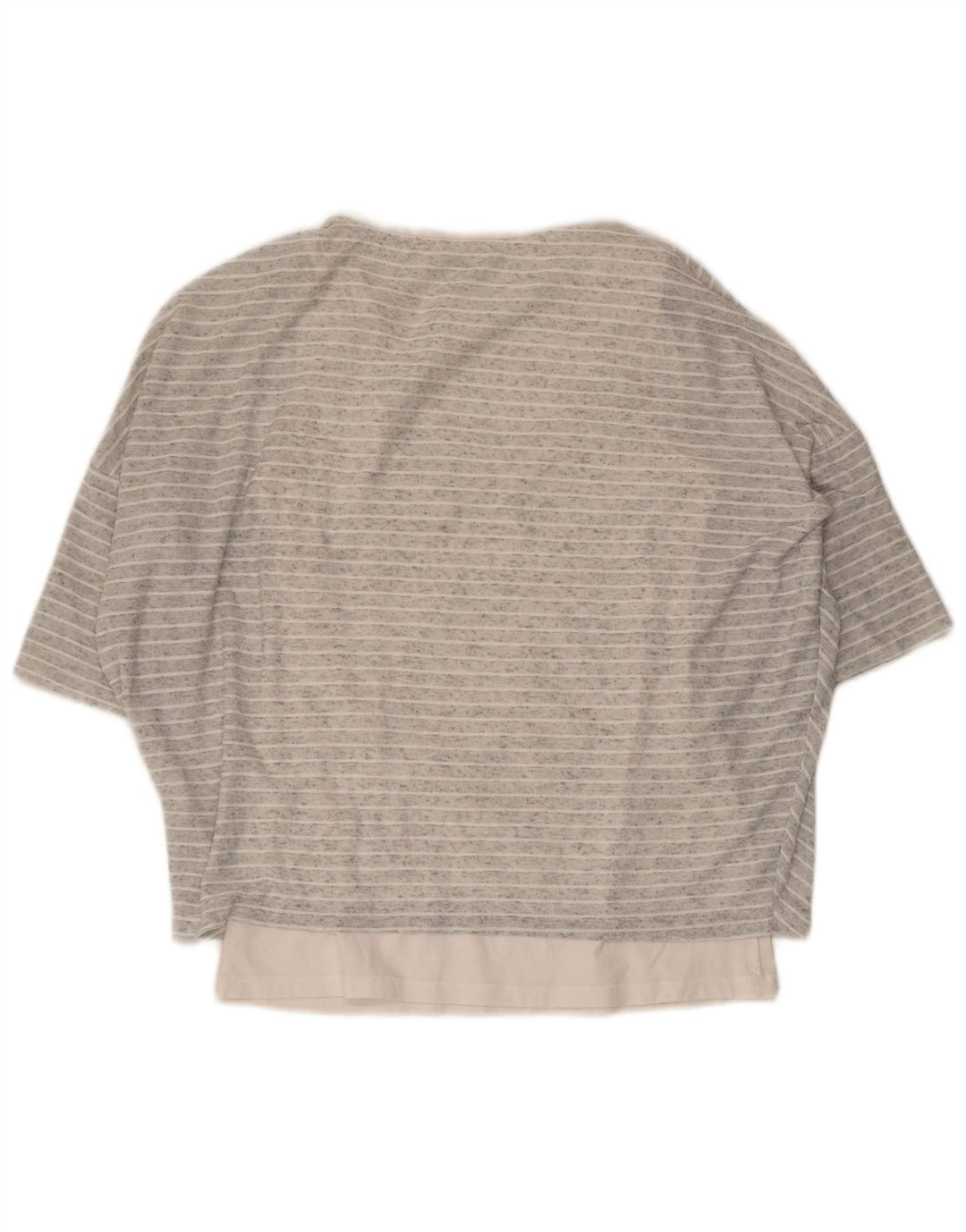 Blusa feminina FASE EIGHT com ajuste solto, 10 listras cinza pequenas, Reino Unido