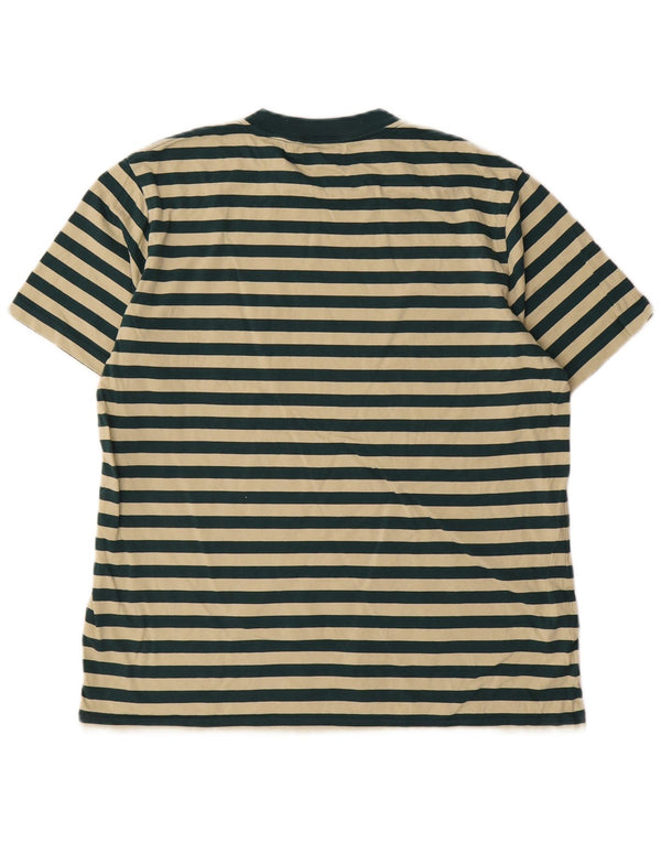 Camiseta masculina Carhartt de algodão listrado verde médio