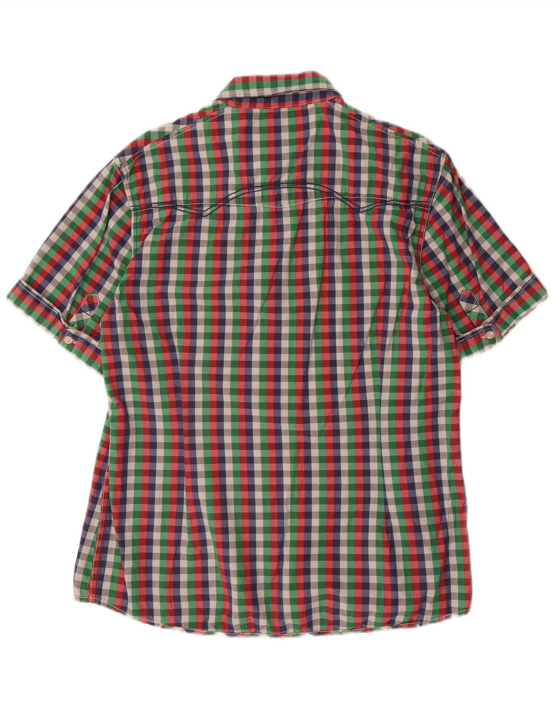 Camisa masculina de manga curta GARCIA Slim Fit XL multicolorida guingão